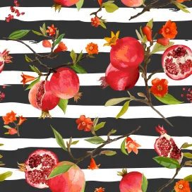 Pomegranate Tropical Background 5
